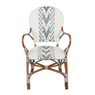 Tropez Rattan Chair Grey