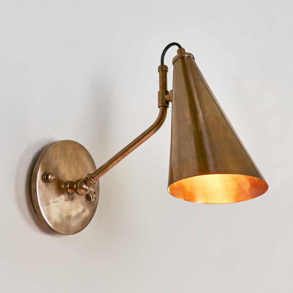 Cloudy Bay Wall Light Antique Brass