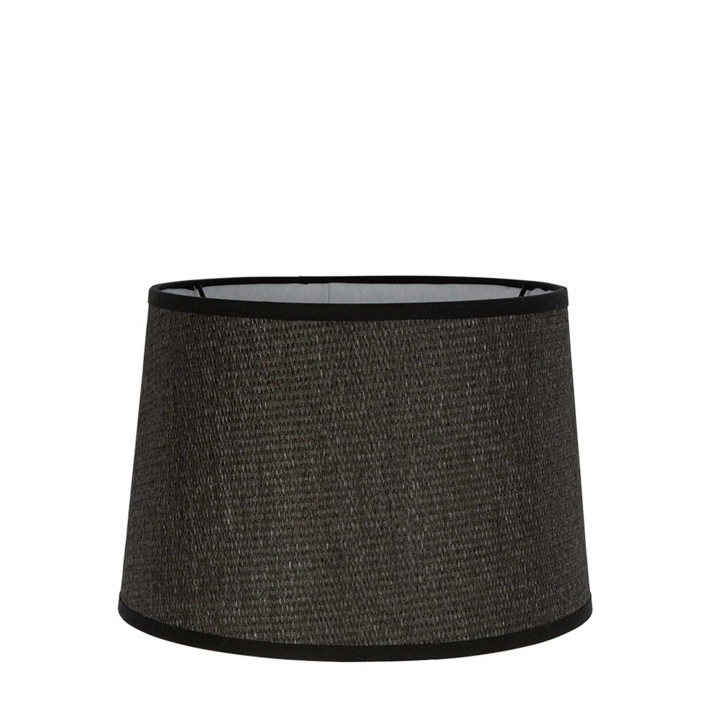 Paper Weave Drum Lamp Shade Medium Black