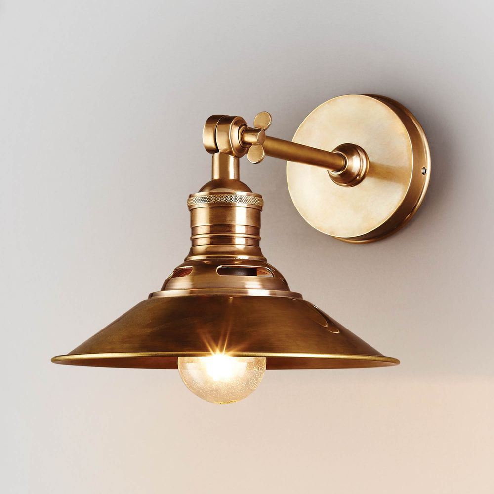 Bristol Sconce in Antique Brass.