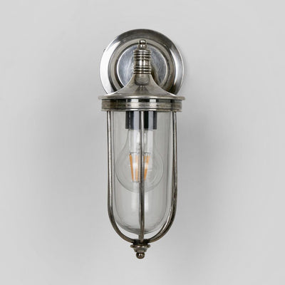 Noosa Outdoor Wall Light Antique Silver