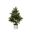 Artificial Marmont Tin Potted Pine Tree Small