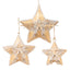 Tiff Gilt Stars Set of 3 Antique Gold