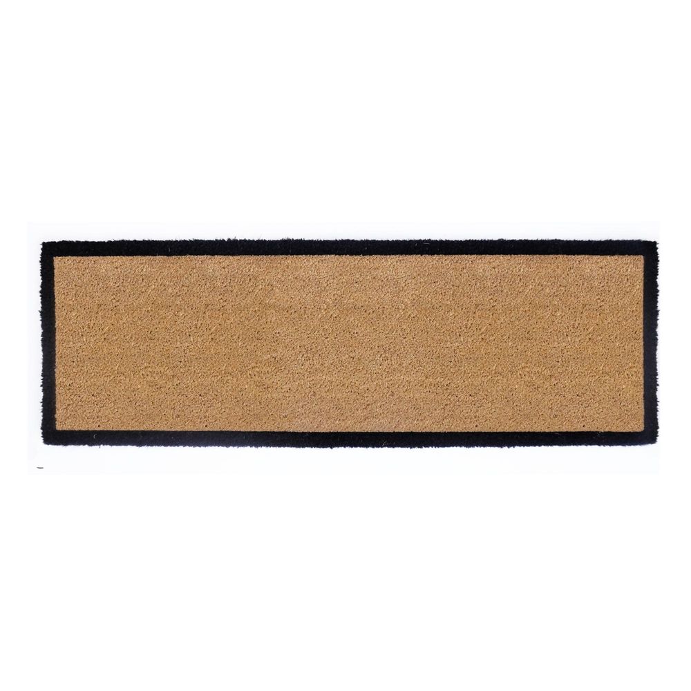 Hamptons Coir Doormat with Vinyl Backing Large