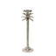 Raffles Palm Candle Stick Silver Medium