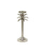 Raffles Palm Candle Stick Silver Small
