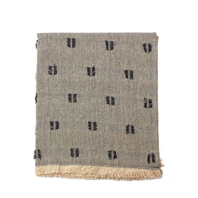 Tuft Style Throw Dark Slate