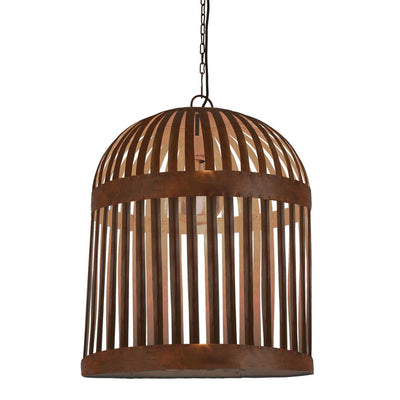 Esch Cage Ceiling Pendant Rust