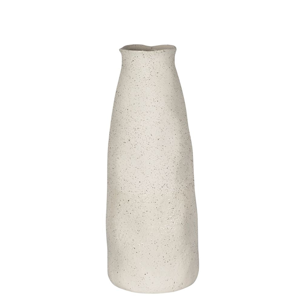 Tuba Ceramic Vase Large White