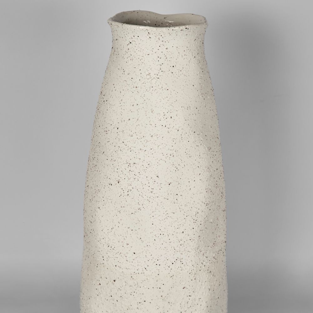 Tuba Ceramic Vase Large White