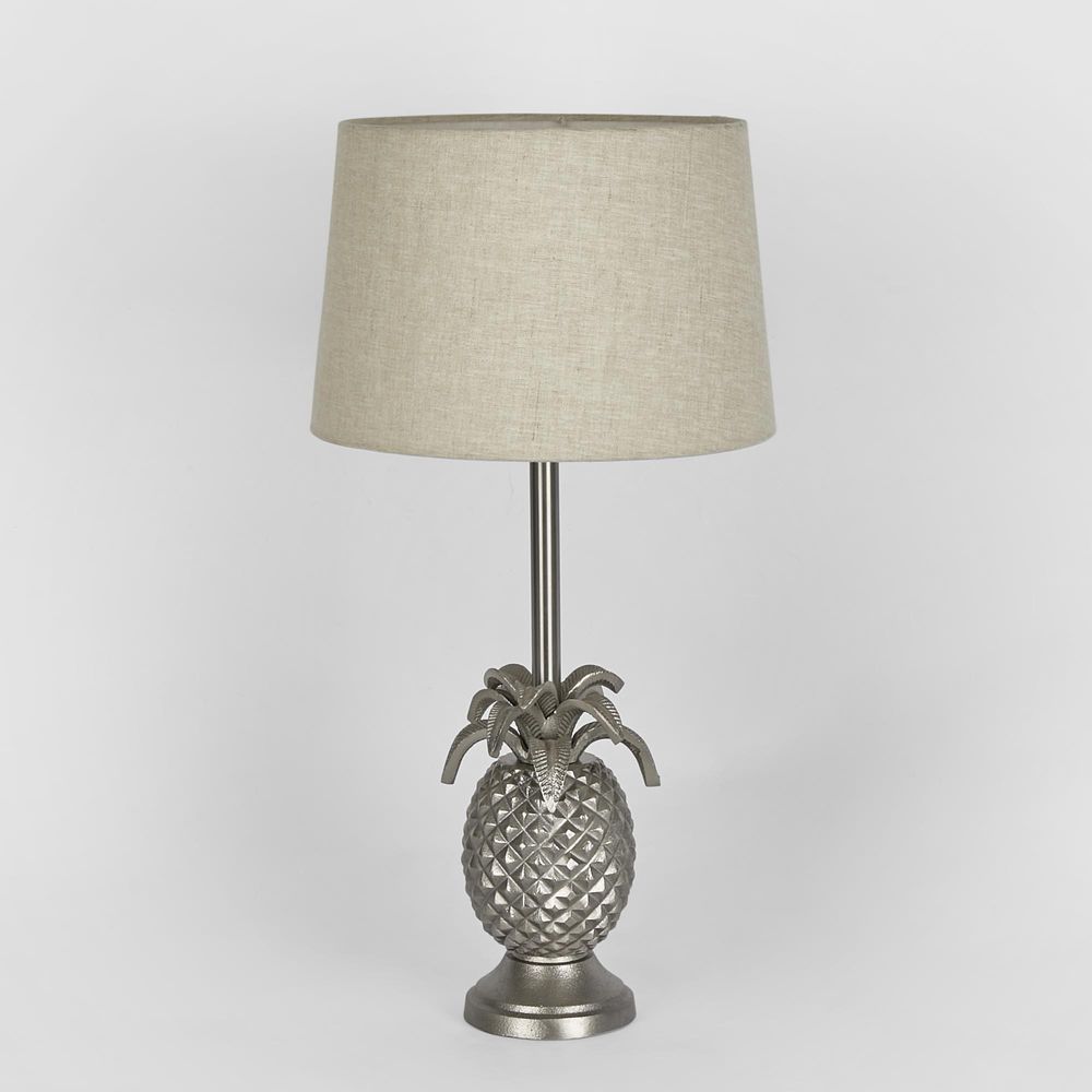 St Martin Table Lamp Base Antique Silver