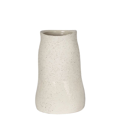 Tuba Ceramic Vase Medium White