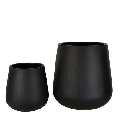 Tran Planter Set of 2 Black