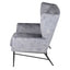 Hemming Wingback Chair Light Grey