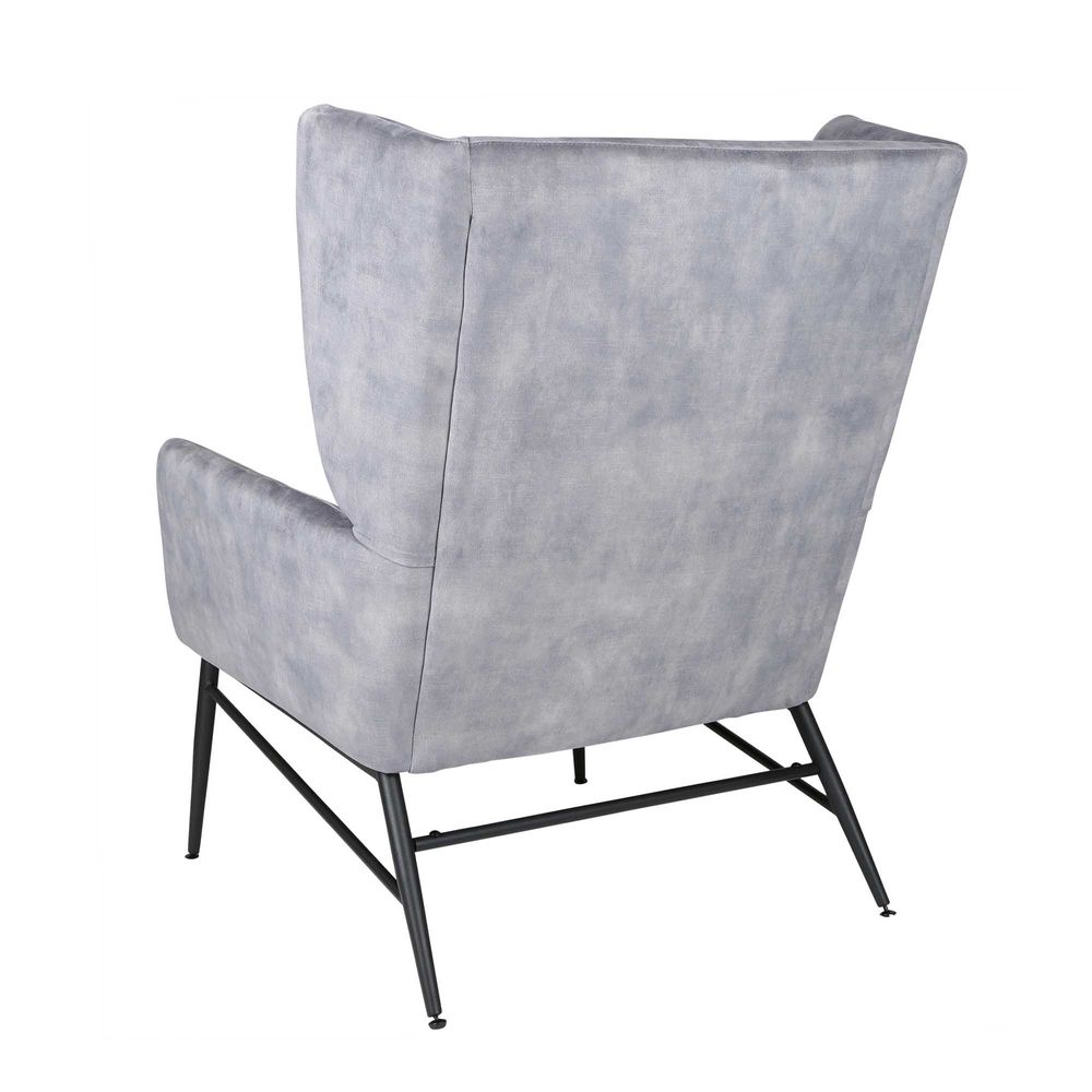 Hemming Wingback Chair Light Grey