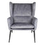 Hemming Wingback Chair Light Grey