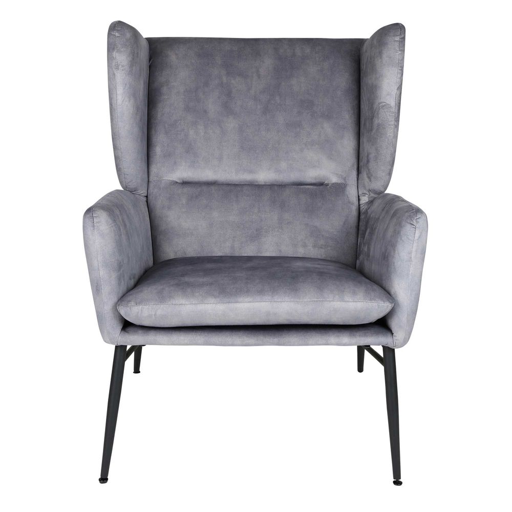 Hemming Wingback Chair Light Grey