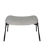 Justin Armchair with Stool Grey