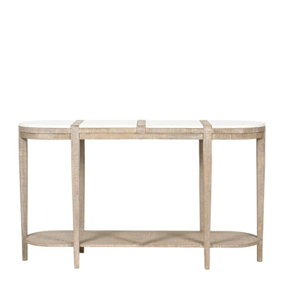 Cantara Marble Oval Console