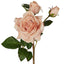 Olivia Bud Real Touch Rose Stem 53cm Blush