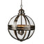 Saxon Pendant Lamp Lge Shiny Nickel - House of Isabella AU