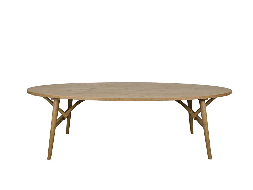 Jerico Oval Oak Dining Table Natural