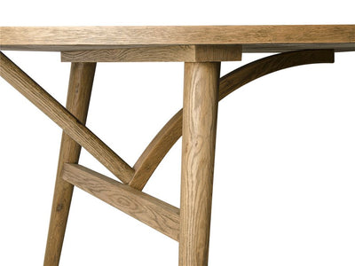 Jerico Oval Oak Dining Table Natural