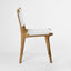 Marvin Dining Chair White Leather at The Back