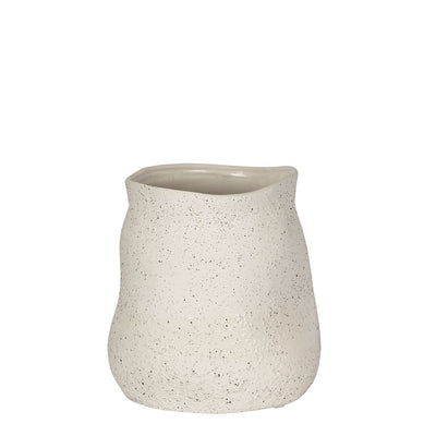 Tuba Ceramic Vase Small White