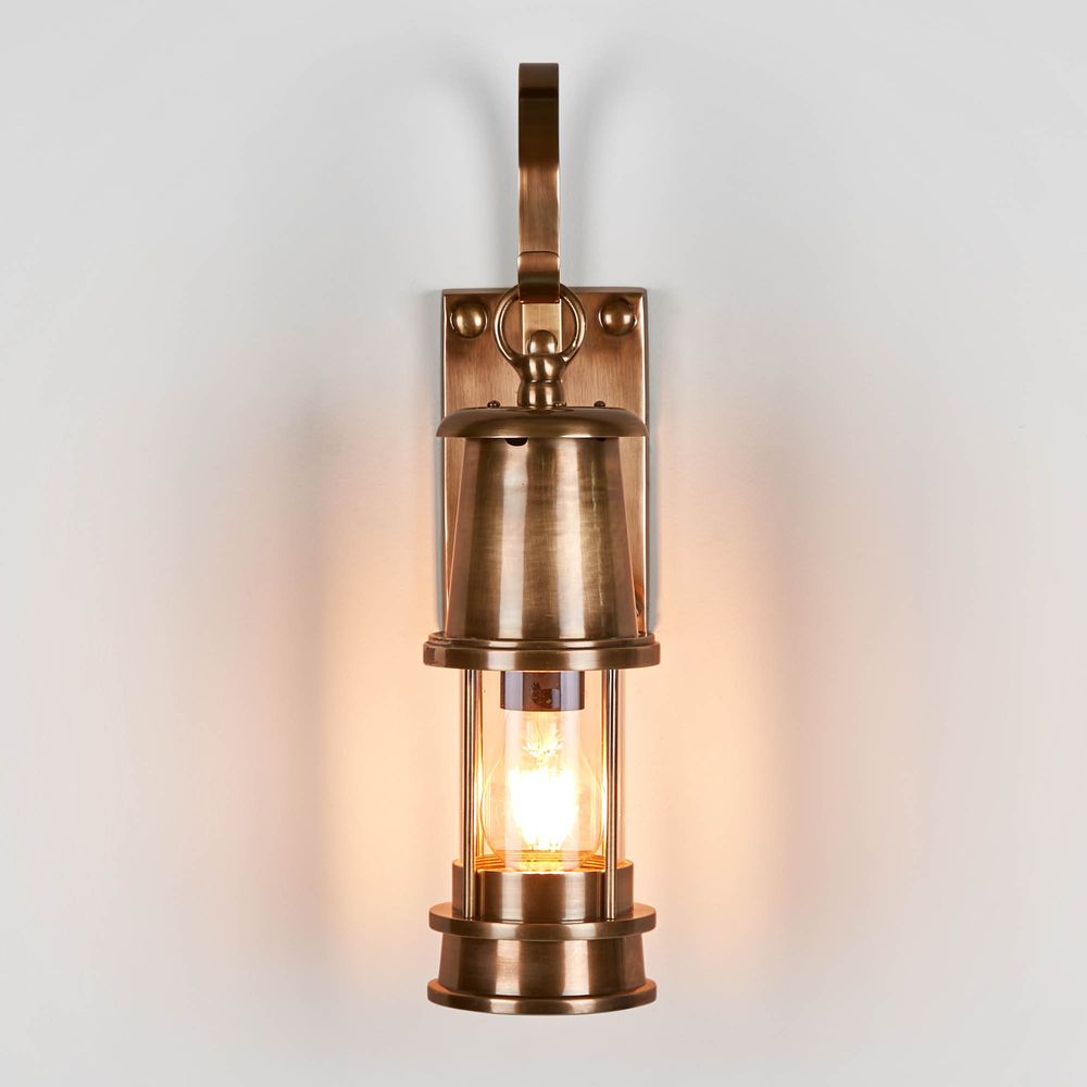 Liberty Outdoor Wall Light Antique Brass