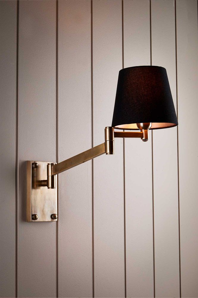 Oscar Wall Light Base Antique Brass