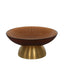 Gable Glass Footed Bowl Small Brown