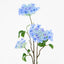 Lace cap Hydrangea Spray 70cm Blue
