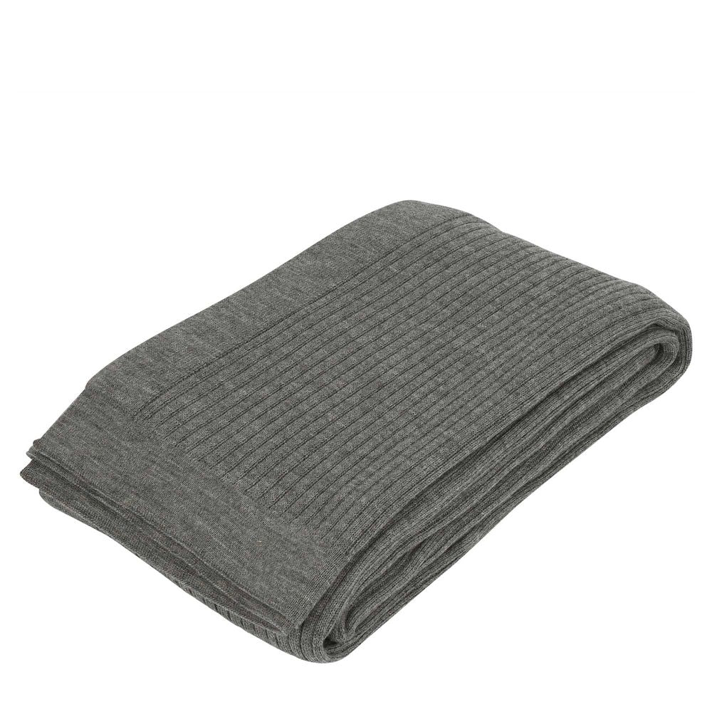 Corby Wool Throw Grey 130x230cm