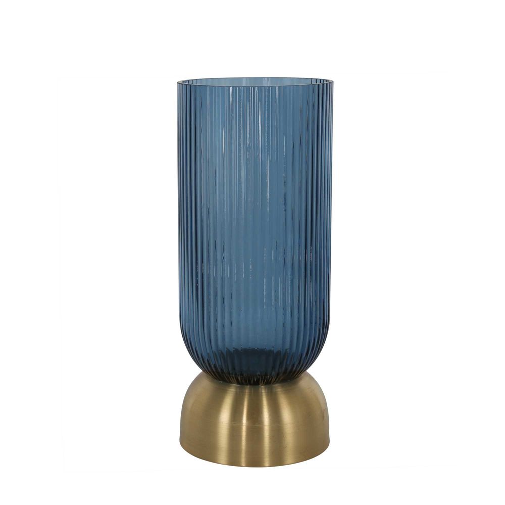 Carson Glass Vase Large Blue