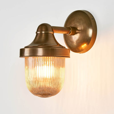 Jade Outdoor Wall Light Brass