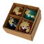 Globe Boxed Set of 4 Baubles