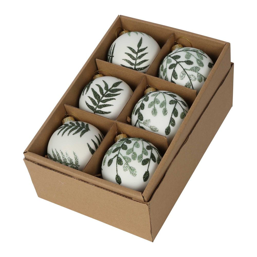 Botanica Boxed Set of 6 Baubles