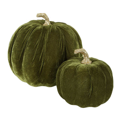 Velvet Pumpkin Large Green