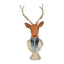 Arboir Brocade Deer Bust Large Blue