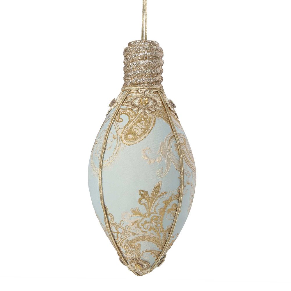 Versas Brocade Hanging Bulb Ornament