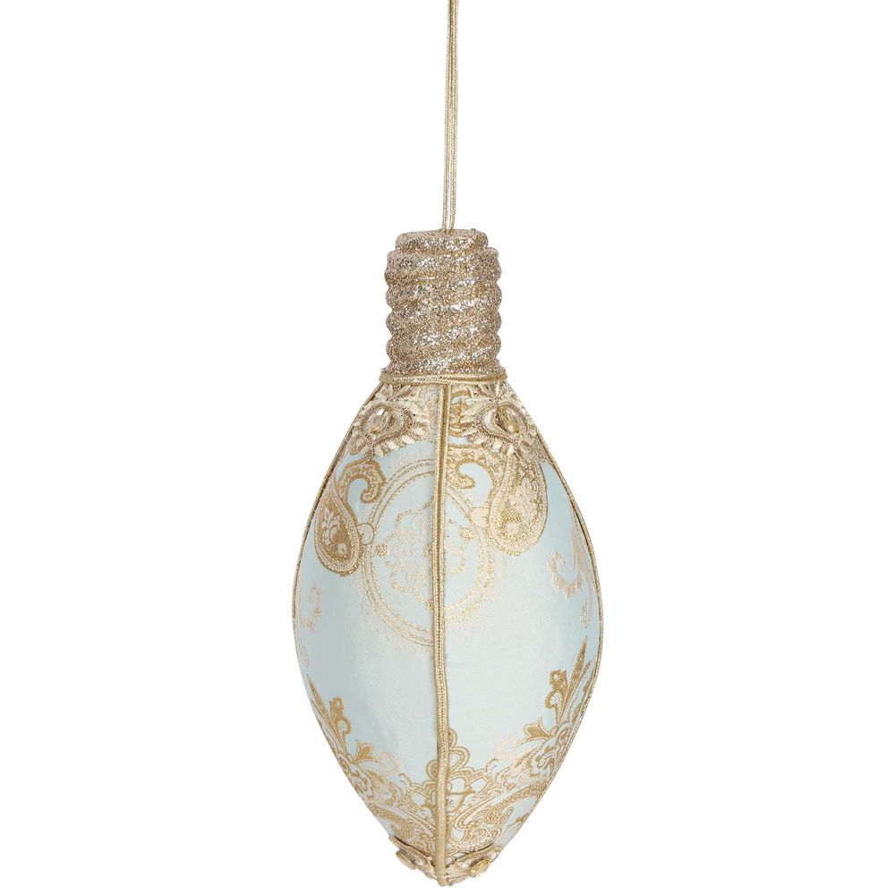 Versas Brocade Hanging Bulb Ornament