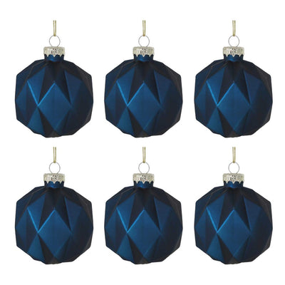 Midnight Boxed Set of 6 Baubles