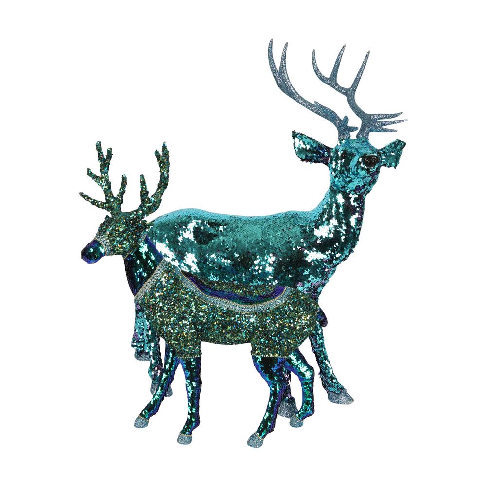 Stefni Sequin Reindeer Blue