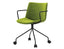 Flow Chair - Arms - Fixed Pyramid Base with Castors