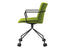 Flow Chair - Arms - Fixed Pyramid Base with Castors