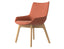 Flow Armchair - Low Arm with Wood Base