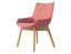 Flow Armchair - Low Arm with Wood Base