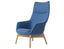 Flow Lounge Chair - High Back with Wood Base