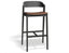 Grayson Bar Stool - Black - Upholstered